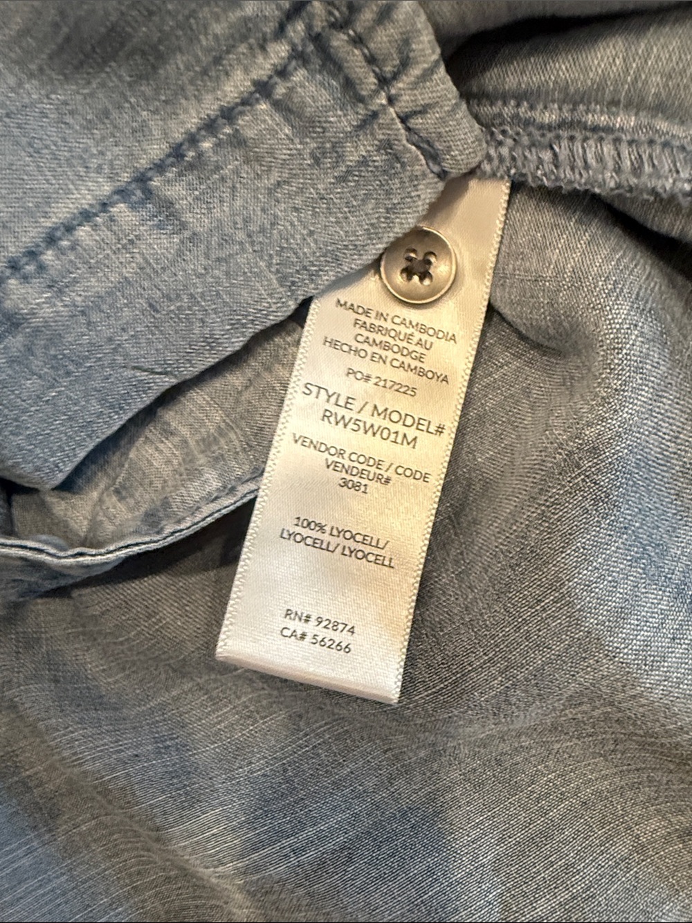Splendid soft Light Blue Denim Button-Up Shirt -Women - Picture 8 of 10